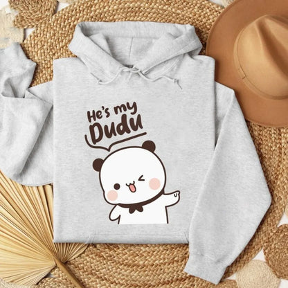 Bubu Dudu Bear Couple Hoodies Matching His and Hers Outfit Casual Cute Couple Outfits Fall Winter Men Women Daily Life Apparel