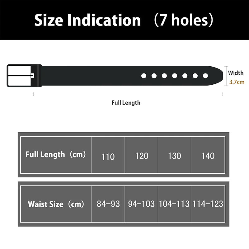 Maikun Genuine Leather Men's Belt Large Size Casual Belt   Alloy Pin Buckle Business Suit Belt Father's Day Present Gift
