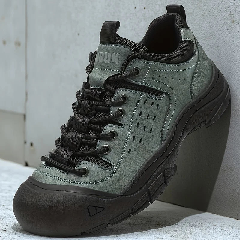 Men's Casual Large-Size Sneakers, Comfortable for All Seasons, Lace-Up Men's Shoes, Non-Slip and Wear-Resistant Hiking Shoes, Walking Shoes, Breathable Uppers, Suitable for Daily Wear, Outdoor Travel, Hiking, Trekking, Busine