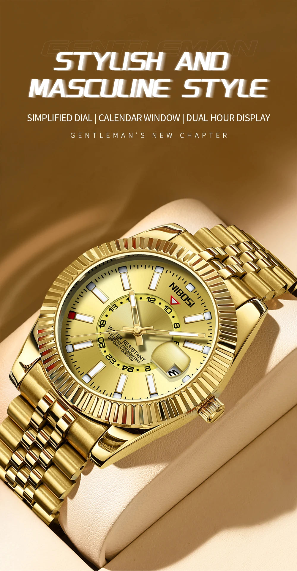 NIBOSI Top Brand Luxury Fashion Dive Watch Men 30ATM Waterproof Date Clock Sport Watches Man Quartz Wristwatch Relogio Masculino