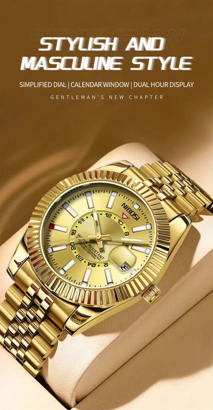 NIBOSI Top Brand Luxury Fashion Dive Watch Men 30ATM Waterproof Date Clock Sport Watches Man Quartz Wristwatch Relogio Masculino