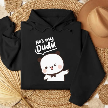 Bubu Dudu Bear Couple Hoodies Matching His and Hers Outfit Casual Cute Couple Outfits Fall Winter Men Women Daily Life Apparel