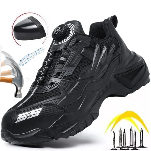 Men's Military Tactical Boots Army Boots Men Side Zipper Military Boots Men Anti-Slip Ankle Boots Work Safety Shoes Hiking Shoe