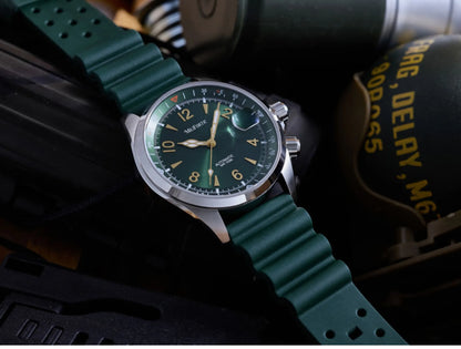 Milifortic Watch Climb S089 NH35 Automatic Mechanical Movement Calendar Compass Bezel C3 Luminous 39.5mm Sport Watch Men 10Bar