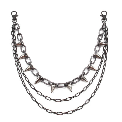 Hip Hop Punk Rock Metal Pants Waist Chain Men Women Key Chain Trousers Chain Wallet Keychain Jeans Unisex Hip-hop Jewelry Gift
