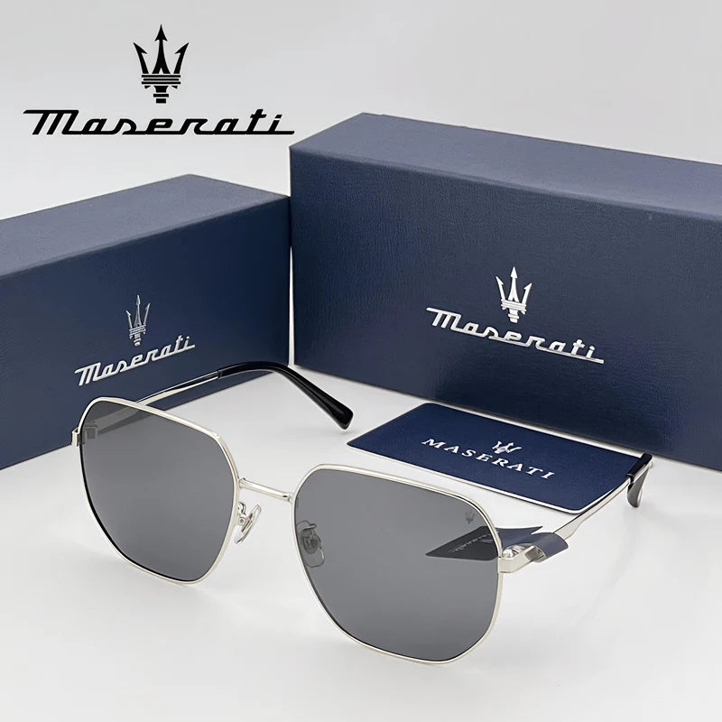 MASERATI UV400 Polarized Sunglasses Lightweight Frameless for Cycling Driving Outdoor Unisex Men Women Daily Sunglasses 20345