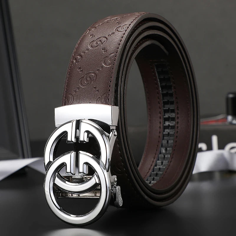 New wide 3.4cm Women's Belt Formal Leather Canvas Belt Women High Quality Metal Buckle Male Belt for men jeans work belt