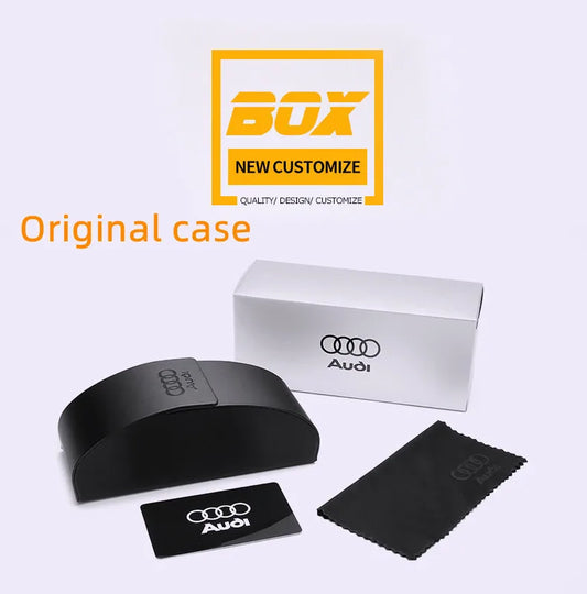 Audi Glasses UV400 Polarized Rectangle Sunglasses for Men Women Driving Motorcycle Cycling Glasses with AntiGlare Lens 553