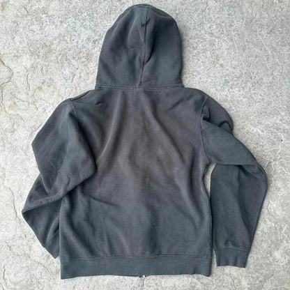 2025 American New Fashion Oversized Pattern Printed Zipper Hooded Sweater Men Y2K Gothic Harajuku Hip Hop Popular Couple Hoodies