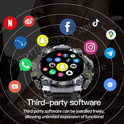 Q668 Smartwatch Android 10.0 Smart Watch With 1.95 inch Amoled HD Screen inset 4g/5g Sim Card GPS WIFI IP68 Waterproof 512GB