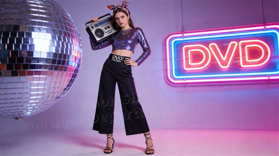 2026 Y2K DVD Belt for Women - Retro Disc Buckle, Luxury Style, Fashionable & Trendy Waist Belt, Hot Selling Decorative Belt