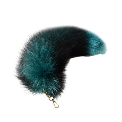 New Fashion Wolf Tail Fur Keychains Unisex Pendant Car Keyring Holder Key Chains Charm Bag Accessories Gifts
