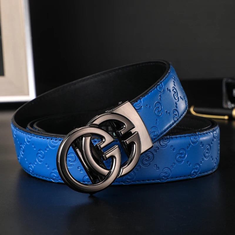 New wide 3.4cm Women's Belt Formal Leather Canvas Belt Women High Quality Metal Buckle Male Belt for men jeans work belt