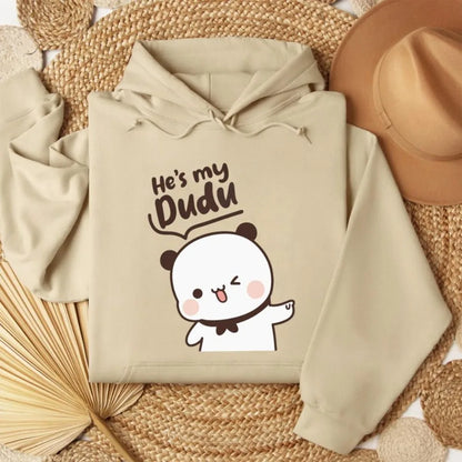 Bubu Dudu Bear Couple Hoodies Matching His and Hers Outfit Casual Cute Couple Outfits Fall Winter Men Women Daily Life Apparel