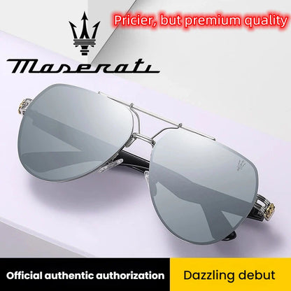 MASERATI UV400 Polarized Sunglasses Lightweight Frameless for Cycling Driving Outdoor Unisex Men Women Daily Sunglasses 20345