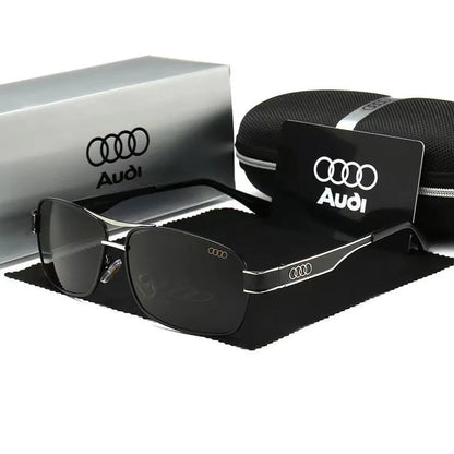 Audi Glasses UV400 Polarized Rectangle Sunglasses for Men Women Driving Motorcycle Cycling Glasses with AntiGlare Lens 553
