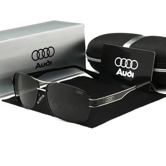Audi Glasses UV400 Polarized Rectangle Sunglasses for Men Women Driving Motorcycle Cycling Glasses with AntiGlare Lens 553