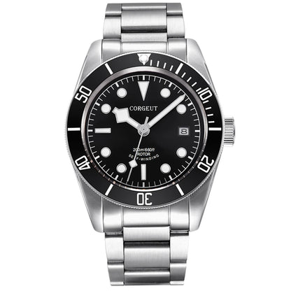 CORGEUT Japan Movement Biwan Snowflake Business Luxury Men Watches Sapphire Glass Automatic Mechanical Diving Date Watch for Man