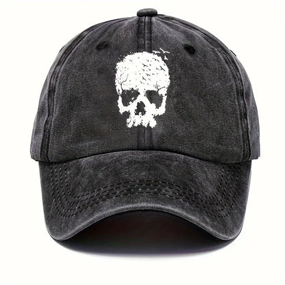 Print Washed Cotton Baseball Cap for Men Women Vintage Casual Peaked Caps Outdoor Running Sun Hat Adjustable Soft Top