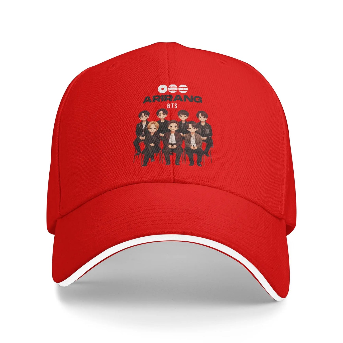 Arirang Album Tour Baseball Cap Retro BT is Back Sandwich Hats Men Women Breathable Sun Hat Running Golf
