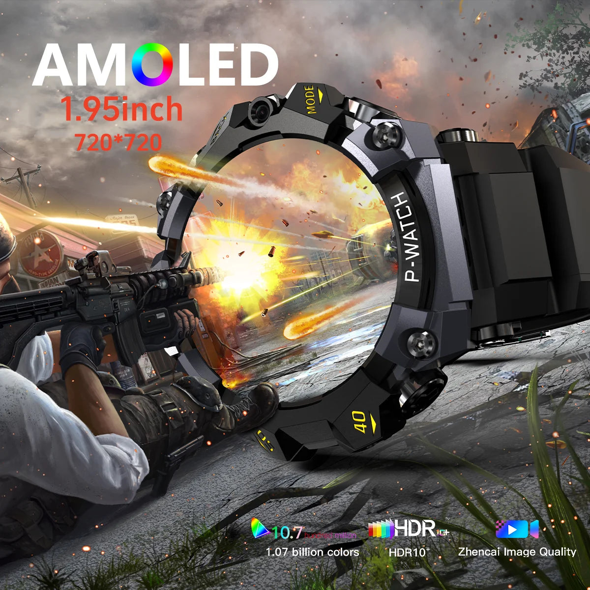 Q668 Smartwatch Android 10.0 Smart Watch With 1.95 inch Amoled HD Screen inset 4g/5g Sim Card GPS WIFI IP68 Waterproof 512GB