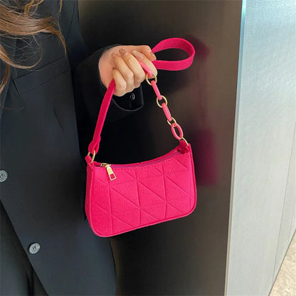 New Women Retro Underarm Bag Fashion Trend Simple Shoulder Bag Casual Crossbody Bag Autumn Winter Casual Light Weigh Purse