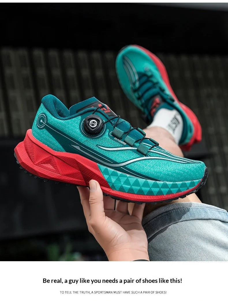 2025 New Soft Soled Outdoor Casual Sports Shoes With Rotating Buckle Carbon Plate And Popcorn Outsole, Men'S Running Shoes 35-44
