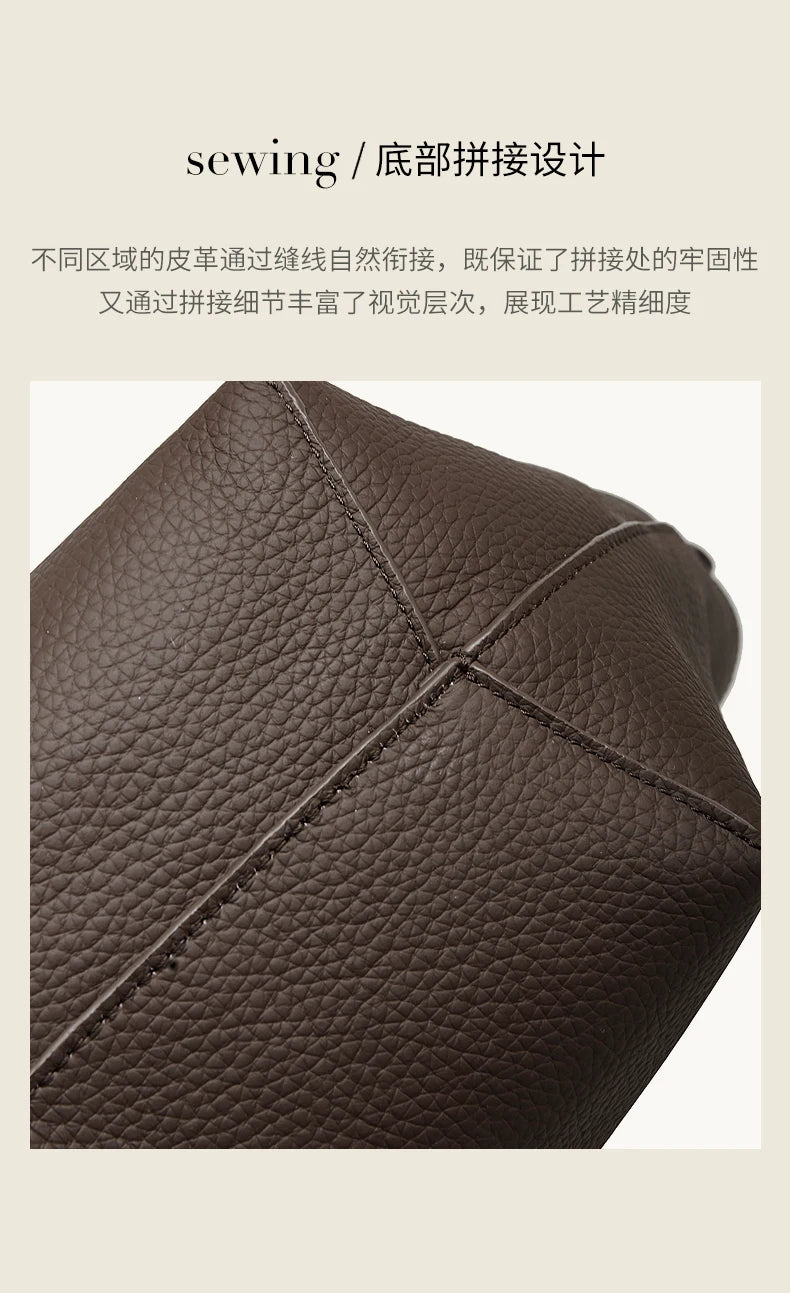 Hifashion Cow Genuine Leather Large Underarm Shoulder Bags For Women 2026 Luxury Designer Shopping Tote Office Ladies Handbags