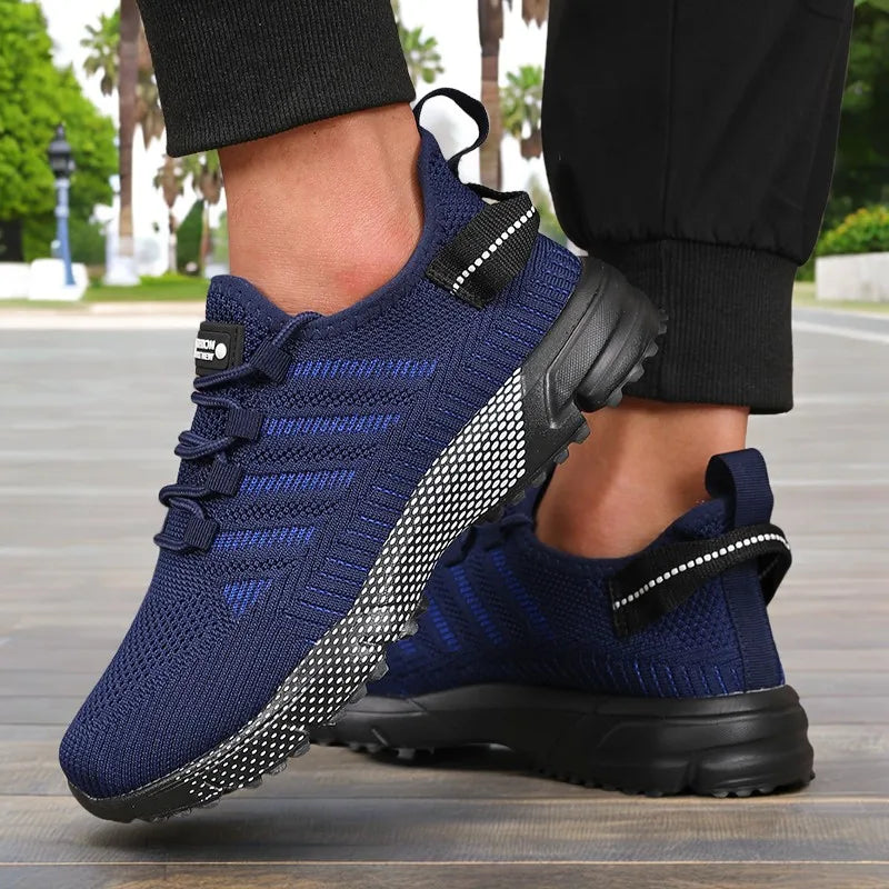 New Men's Sneakers Thick Sole Comfortable Casual Shoes Lightweight Breathable Fashion Running Shoes Luxury Male Tenis Masculino