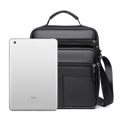 High quality genuine leather men's crossbody bag soft cowhide simple, casual, business style small shoulder bag for men Handbag