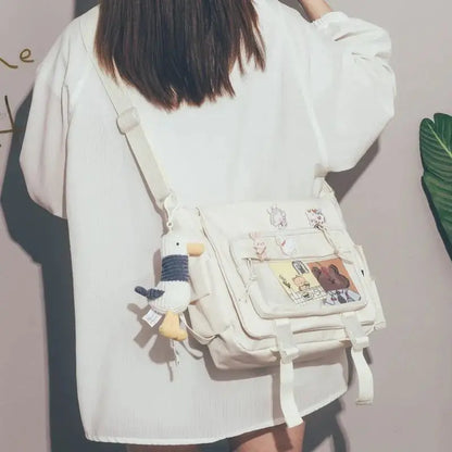 Women's Bag Messenger Korean Style Female Backpack College Large Capacity Versatile Shoulder Student School Postman Tote Bags