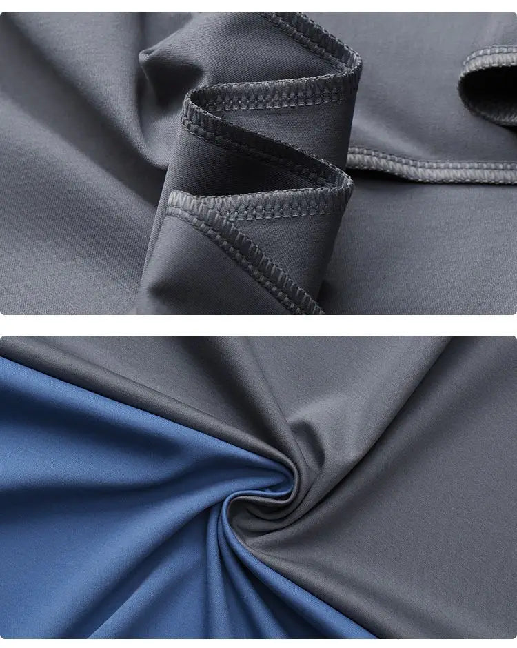 S-6XL Men's Long Sleeve Shirt Luxury Wrinkle Resistant Pure White Shirt Business Dress Casual Ice Silk Glossy Shirt