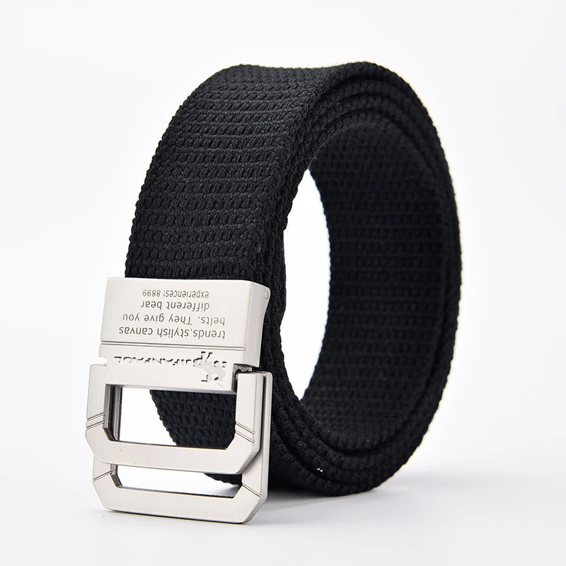 JIFANPAUL Brand New Canvas Belt Outdoor Tactical Belt Unisex High Quality Canvas Belts for Jeans Male Luxury Casual Straps