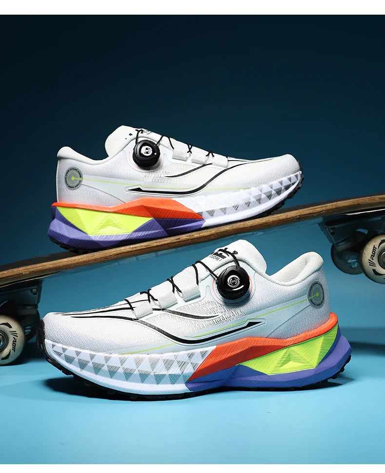 2025 New Soft Soled Outdoor Casual Sports Shoes With Rotating Buckle Carbon Plate And Popcorn Outsole, Men'S Running Shoes 35-44