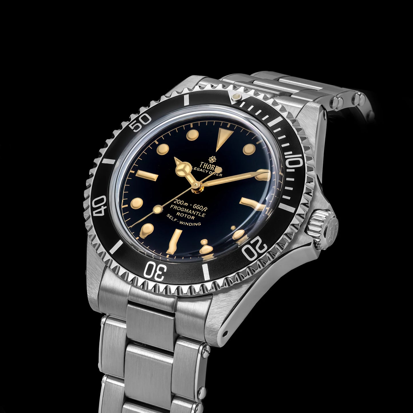 THORN T023 V2 40mm Men Watch 36L Stainless Steel PT5000 Automatic Movement Mechanical Watch Sapphire 200m Waterproof Writwatch