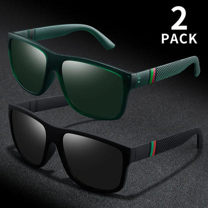 1/2PCS Polarized Sunglasses Brand Designer Vintage Sunglasses Man Fashionable Driving Sun Glasses Eyewear