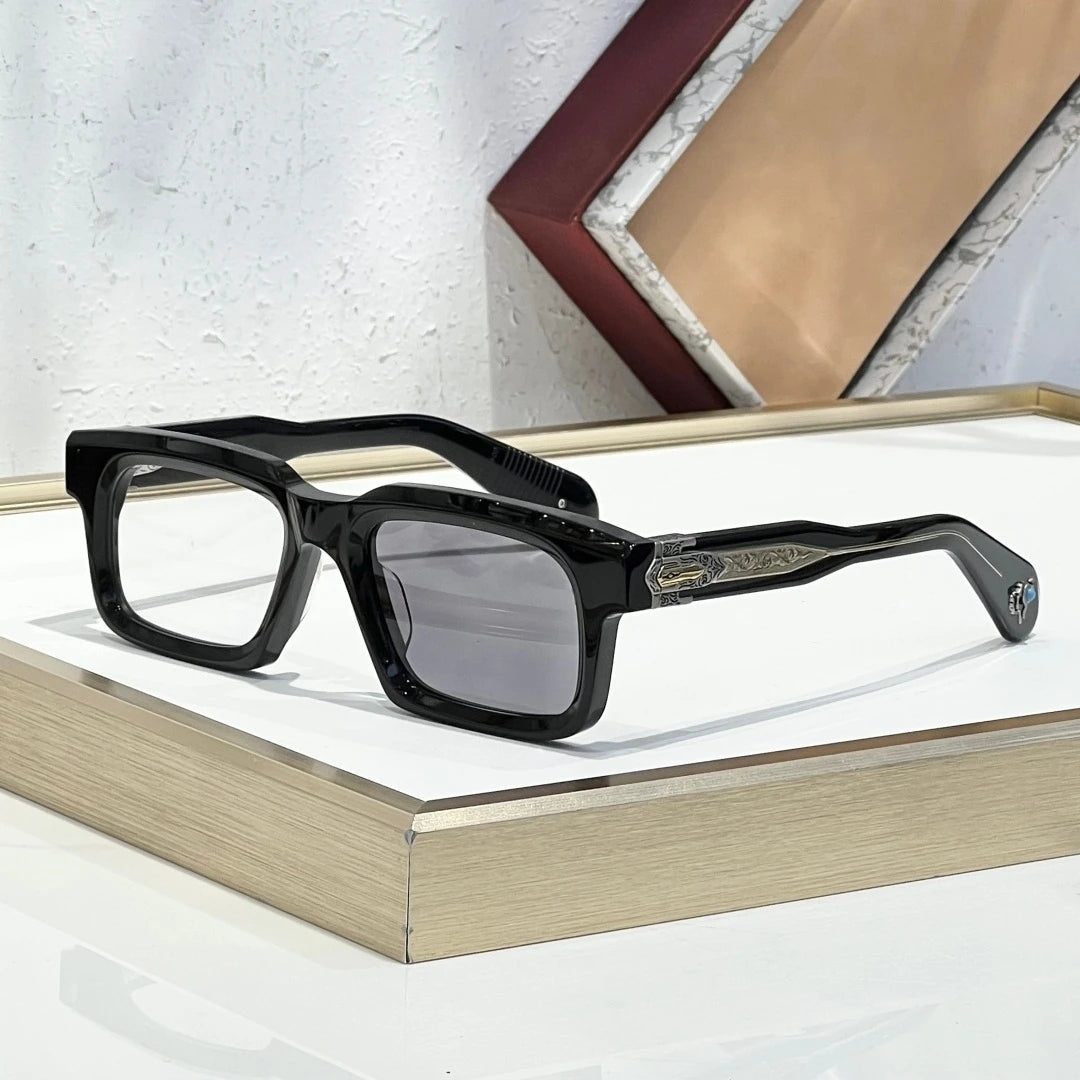 JMM BELVEDERE Vintage Square Retro Sun glasses for man Fashion Women sunglasses 2025 3D Carving and Gemstone Design sunglass man