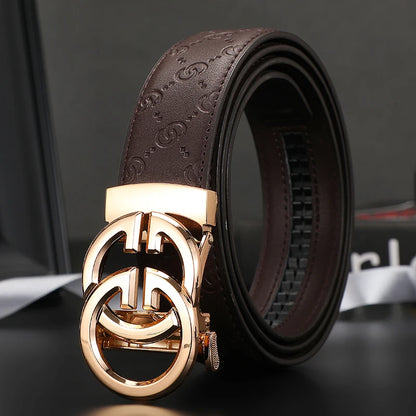 New wide 3.4cm Women's Belt Formal Leather Canvas Belt Women High Quality Metal Buckle Male Belt for men jeans work belt