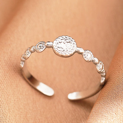 Stainless Steel Rings Simpler Geometric Fashion Vintage Fine Adjustable Open Rings For Women Jewelry Weddings Gifts New Trendy