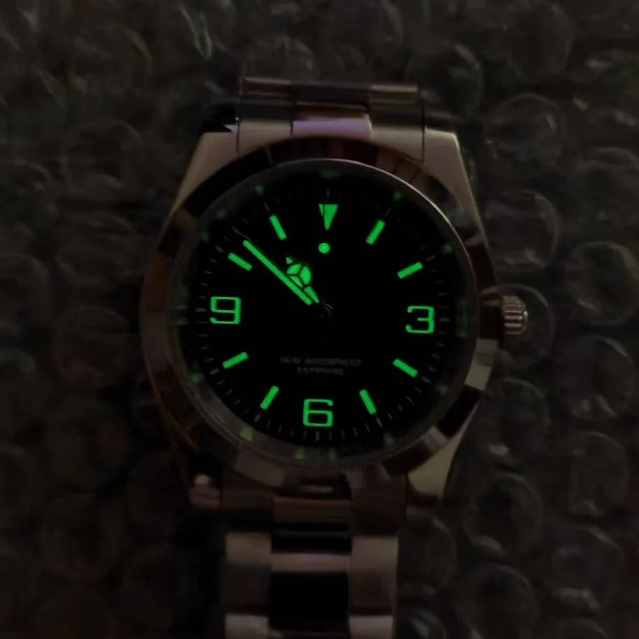 DD39MM Sapphire Glass Men`s Watch Stainless Steel Japan Quartz Movement 50M Waterproof Men business luxury Swimming Clock