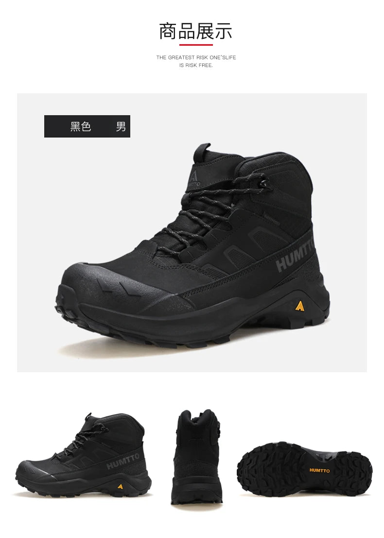 HUMTTO Hiking Shoes Men Winter Outdoor Sports Climbing Shoes hunting boots Warm outdoors ankle travel boots  Trekking Sneakers