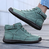 Shoes for Women Spring/Autumn Handmade Leather Casual Shoes Fashion Softe Causal Walking Sneakers Breathable Women's Ankle Boots