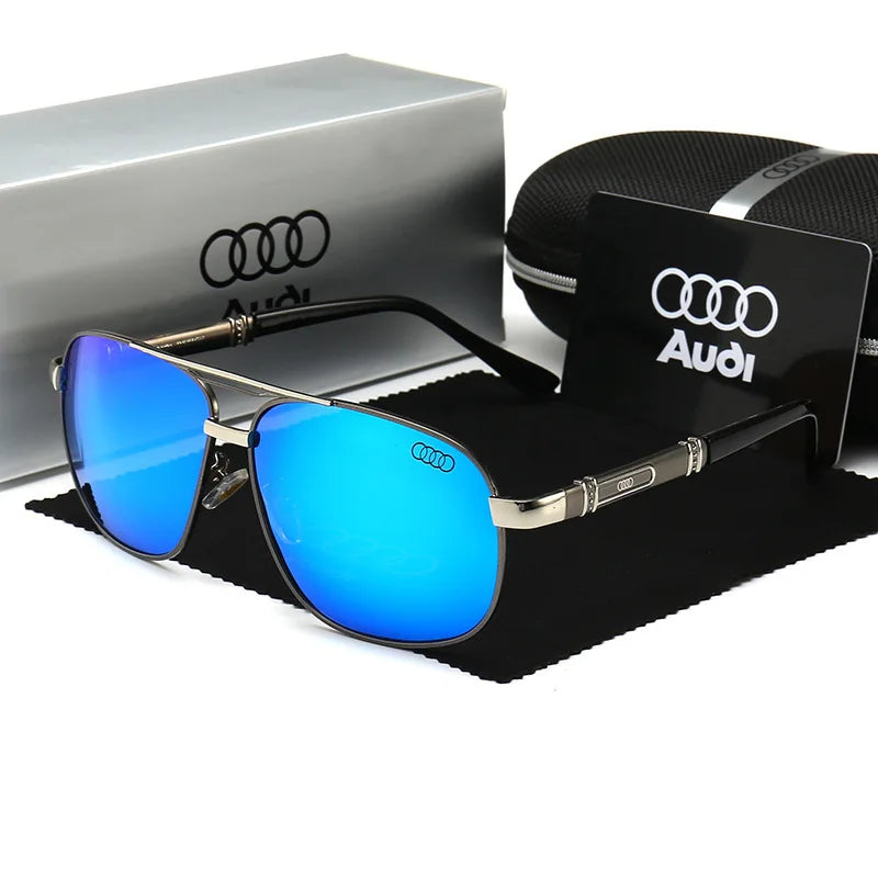 Audi Polarized UV400 Driving Sunglasses for Men/Women Square Frame Glasses Wholesale Gift for Auto Enthusiasts