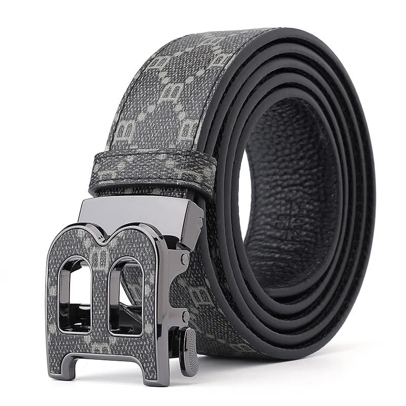 High Quality 3.4cm Luxury Brand Men Belts Famous Leather Belts for men Designers B Buckle Male Strap jeans belt