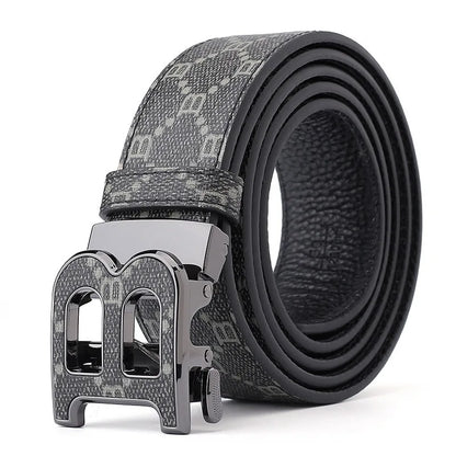 High Quality 3.4cm Luxury Brand Men Belts Famous Leather Belts for men Designers B Buckle Male Strap jeans belt