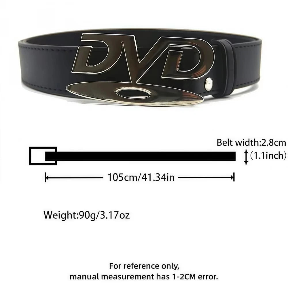 2026 Y2K DVD Belt for Women - Retro Disc Buckle, Luxury Style, Fashionable & Trendy Waist Belt, Hot Selling Decorative Belt