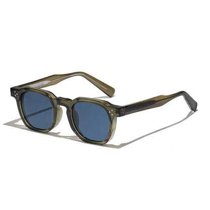 HBK New Square Retro Sunglasses Men Fashion Punk Sun Glasses Women Travel Driving Beach Eyewear Lunette De Soleil Femme UV400