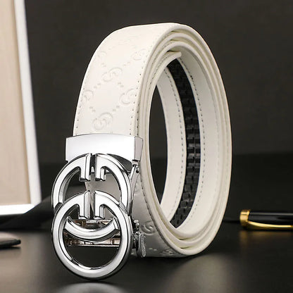 New wide 3.4cm Women's Belt Formal Leather Canvas Belt Women High Quality Metal Buckle Male Belt for men jeans work belt