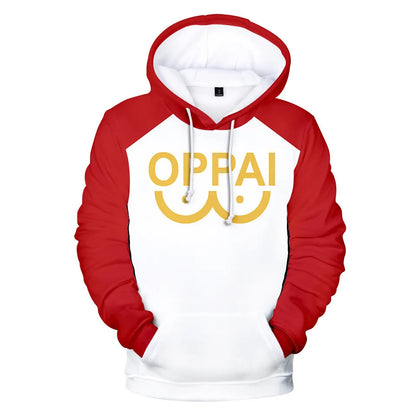Anime Saitama Oppai 3D Digital Printing Hoodies Men Women Long Sleeve Hoodie Sweatshirt Fashion Harajuku Jacket Cosplay Costume