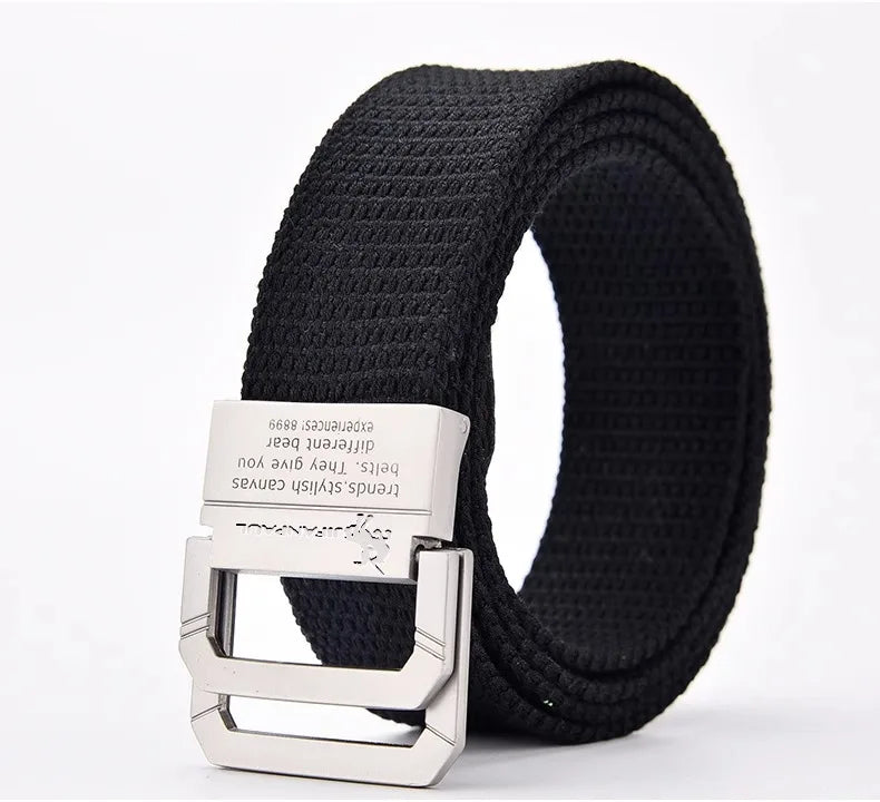 JIFANPAUL Brand New Canvas Belt Outdoor Tactical Belt Unisex High Quality Canvas Belts for Jeans Male Luxury Casual Straps